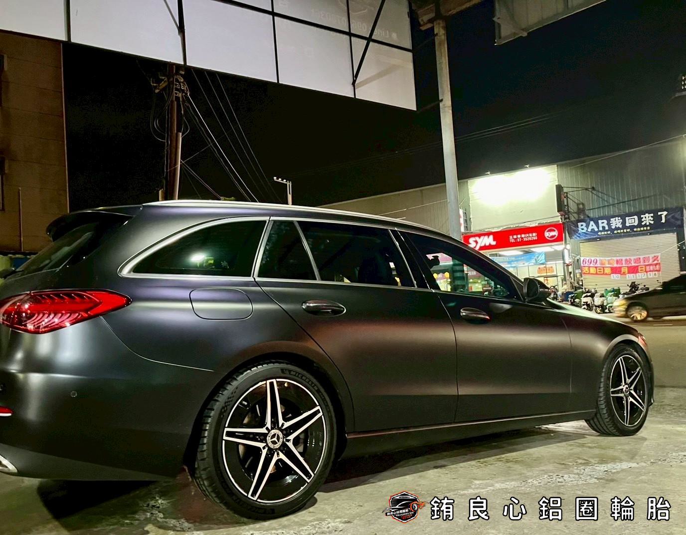 恭喜Benz W206 C200車主升級更換AMG W206夜色原廠18大框胎一套的第4張圖片